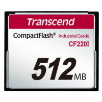 Transcend 512MB INDUSTRIAL TEMP CF220I CF CARD (SLC) Fixed disk and UDMA5