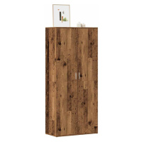 vidaXL Botník old wood 80 x 39 x 178 cm kompozitní dřevo