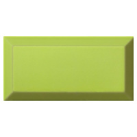 Obklad Ribesalbes Chic Colors verde bisel 10x20 cm lesk CHICC1452