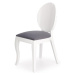 Jídelní židle DESIRÉE bílá/šedá