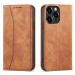 Magnet Fancy Case elegantní knížkové pouzdro na iPhone 13 Pro 6.1" Brown