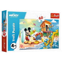 Trefl Puzzle Mickey Mouse na pláži / 60 dílků