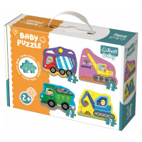 Trefl Baby puzzle Vozidla na stavbě 4v1 3, 4, 5, 6 dílků