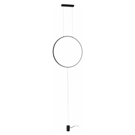 FANEUROPE FAN EUROPE Závěsná lampa PIANTANA LED PORTAL černá 20 W 2400 lm CCT 50x50x400 cm