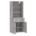 vidaXL Skříň highboard šedá sonoma 69,5 x 34 x 180 cm kompozitní dřevo