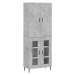 vidaXL Skříň highboard betonově šedá 69,5x34x180 cm kompozitní dřevo