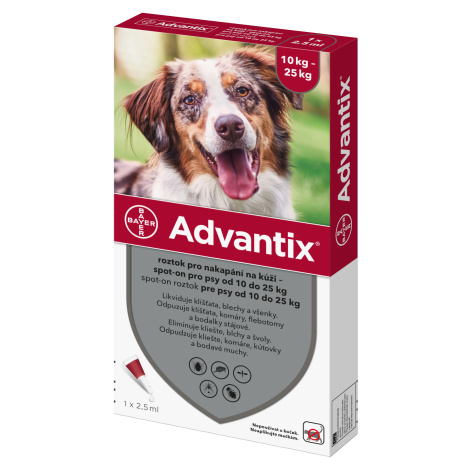 Advantix pro psy spot-on 10-25 kg 2.5 ml