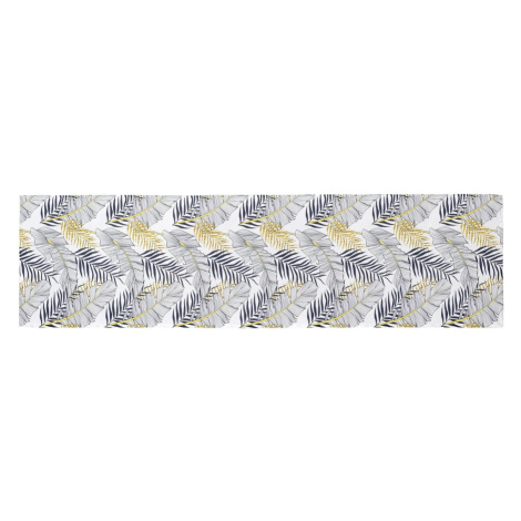Běhoun Listy bílá, 150 x 40 cm