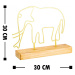 Hanah Home Kovová dekorace Elephant 30 cm zlatá