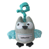 BABY MIX - Edukační hrající plyšová hračka s klipemsova mátová