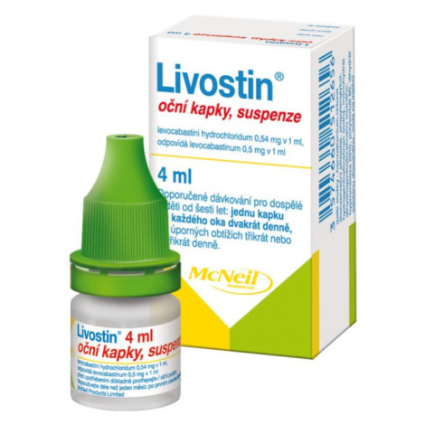 Livostin 0.5 mg/ml oční kapky 4 ml
