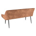 LuxD Designová lavice Esmeralda 160 cm hnědá