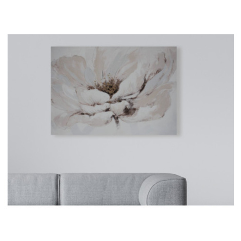Ručně malovaný obraz Bílý květ, 100x70 cm Asko