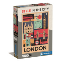 Clementoni - Puzzle 1000 Style in the city Londýn Compact box