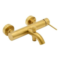 Vanová baterie SAT Aurum bez sprchového setu 150 mm broušená zlatá SATBAUR222BG