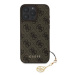 Guess 4G Charm Zadní Kryt pro iPhone 16 Pro Max Brown