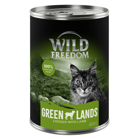 Wild Freedom Adult 6 x 400 g - bez obilovin - Green Lands - jehněčí & kuřecí