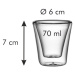 Dvoustěnná sklenice myDRINK 70 ml, 2 ks