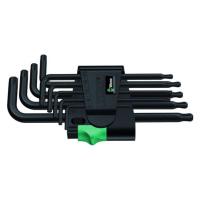 Wera 024242 Sada zástrčných klíčů 967 PKL/9 TORX, BlackLaser