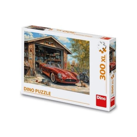 Dino Puzzle Jaguár v garáži 300 xl dílků