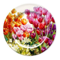 Goba Talíř plechový Barevné tulipány