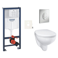 Závěsný wc set do lehkých stěn / předstěnová montáž Grohe Bau Ceramic SIKOGRSBAUSAP00