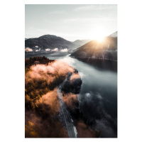 Fotografie Clouds over lake in Germany, Viaframe, 26.7 × 40 cm