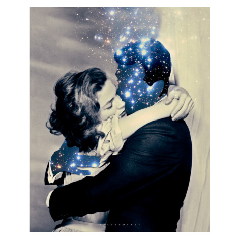 Plakát, Obraz - Star love, spacerocket art, 30 × 40 cm