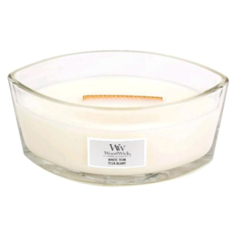 WoodWick Bílý teak, Svíčka dekorativní váza 453.6 g