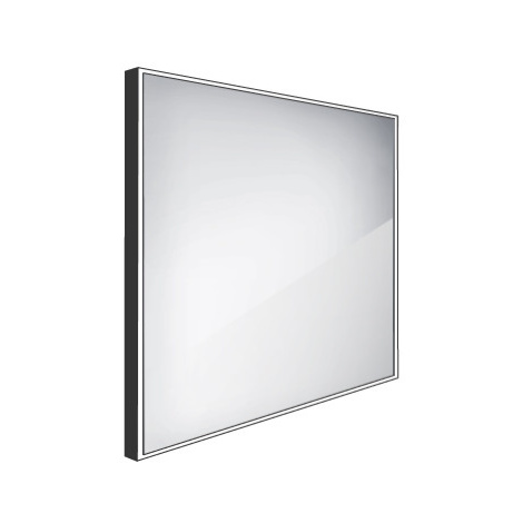 Nimco ZPC 13066-90 - černé LED zrcadlo 600x600
