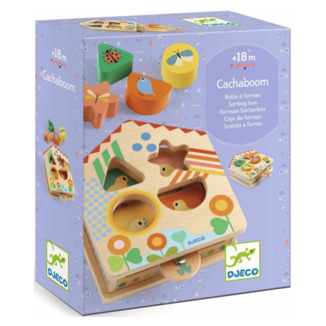 Dřevěný třídicí box - domeček DJECO