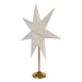 Vánoční hvězda papírová se zlatým stojánkem, 45 cm, vnitřní