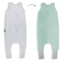 Celoroční spací pytel s nohavicemi Sleepee Melange Grey/Mint M