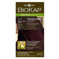 BIOKAP Nutricolor Delicato 5.50 Mahogany Light Brown Gentle Dye 140 ml