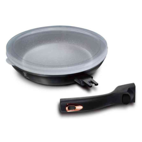 BERLINGERHAUS Pánev s nepřilnavým povrchem a odnímatelnou rukojetí 28 cm Black Rose Collection B Berlinger Haus