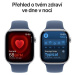 Apple Watch Series 10 Cellular 42mm Stříbrný hliník s denimovým sportovním řemínkem S/M