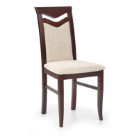 Jídelní židle Limone (ořech tmavý/potah béžová)