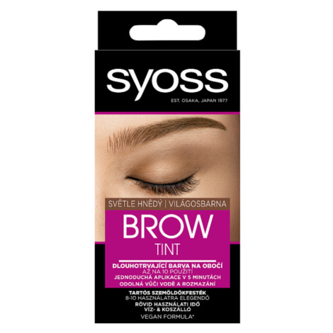 Syoss Brow Tint barva na obočí Světle hnědý