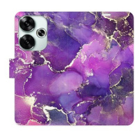 iSaprio Flip pouzdro Purple Marble pro Poco F6