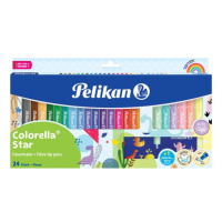 Fixy Pelikan Colorella - sada 24 barev + šablona