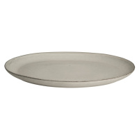 Oválný talíř 26,5 cm Broste NORDIC SAND - pískový