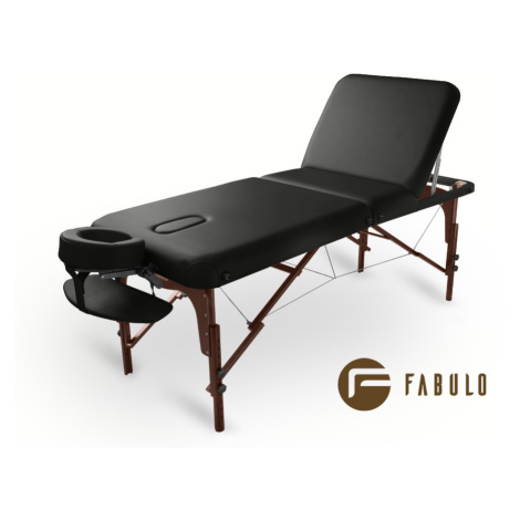 Fabulo, USA Dřevěný masážní stůl Fabulo DIABLO Plus Set (192x76cm, 4 barvy) Barva: černá