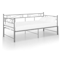 Shumee Rám vysouvací postele/pohovky šedý kovový 90×200 cm, 324772