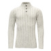 Devold Vlněný pánský svetr se stojáčkem Nansen Wool Button Neck - Grey Melange Velikost: L