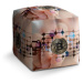 Sablio Taburet Cube Bitcoin: 40x40x40 cm