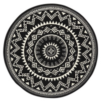 Hanse Home Collection koberce Kusový koberec Celebration 103441 Valencia Black kruh - 200x200 (p
