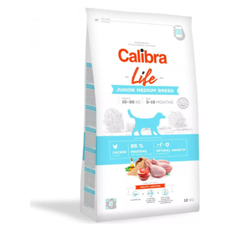 Calibra Dog Life Junior Medium Breed Chicken 12 kg