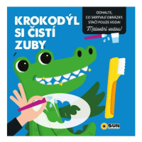 Krokodýl si čistí zuby - Malování vodou NAKLADATELSTVÍ SUN s.r.o.