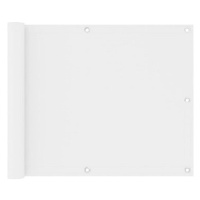 Balkónová zástěna bílá 75×600 cm oxfordská látka 134891