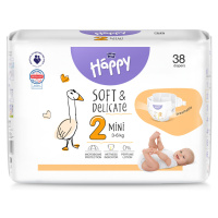 Bella Baby Happy Soft&Delicate 2 Mini 3–6 kg dětské pleny 38 ks